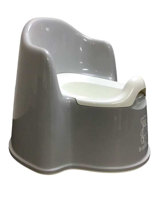 secondhand BabyBjorn Potty Chair, Gray/White