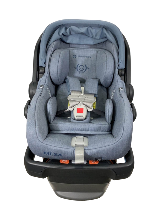 Shop UPPAbaby MESA V2 Infant Car Seat, 2023, Gregory (Blue Melange Merino Wool) at Goodbuygears