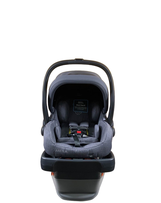 Shop UPPAbaby MESA V2 Infant Car Seat, Greyson (Charcoal Melange Merino Wool), 2023 at Goodbuygears