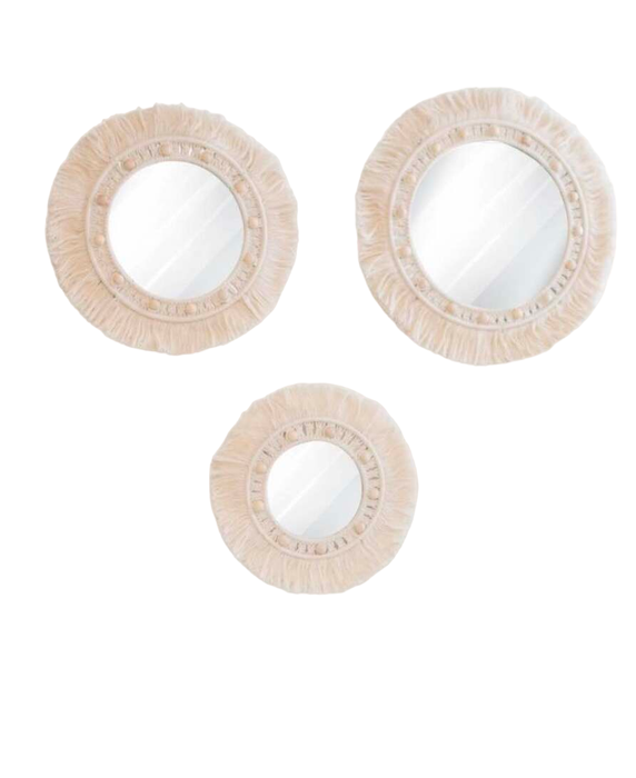 Shop Crane Baby Willow 3pc Mirror Macrame Wall Hangings at Goodbuygears