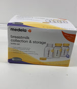 used Medela Breast Milk Collection and Storage Bottles with Solid Lids - 6pk/5oz