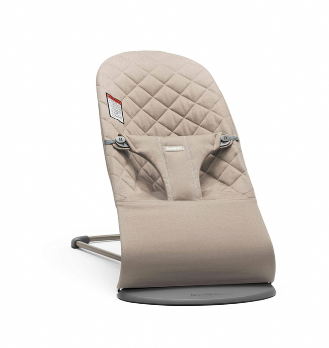 Shop BabyBjorn Bouncer Bliss, Sand Gray, Cotton at Goodbuygears
