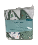 used Aden + Anais Essentials Cotton Muslin Hooded Towel, 2 Pack, Dinotime