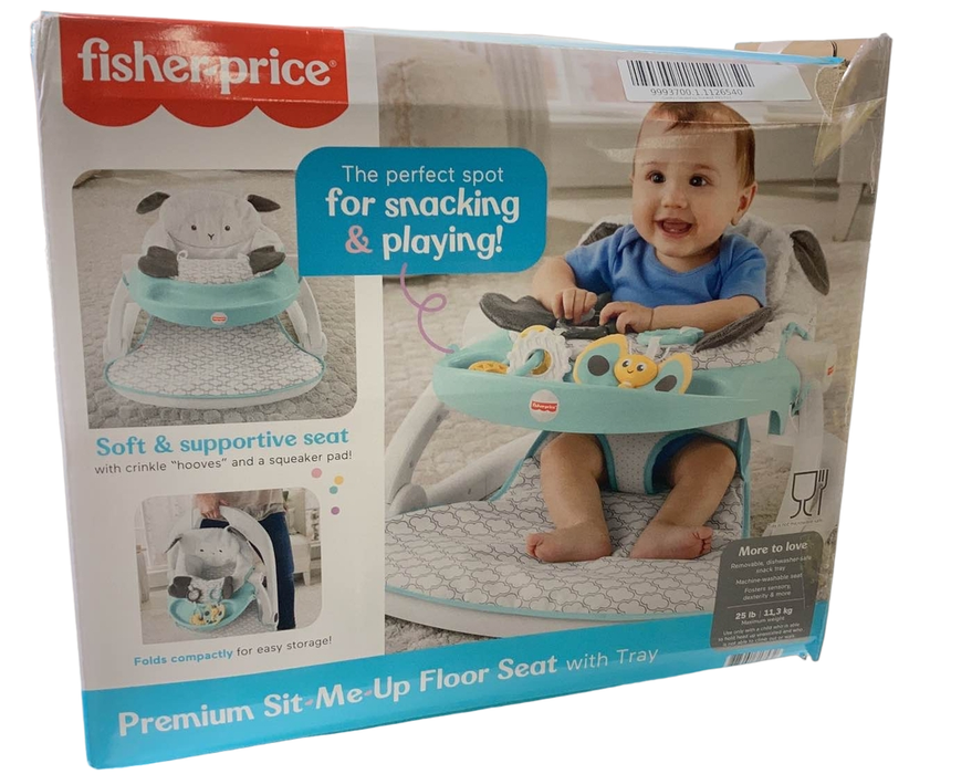 Shop Fisher Price Premium Sit-Me-Up Floor Seat with Toy Tray, Lamb at Goodbuygears