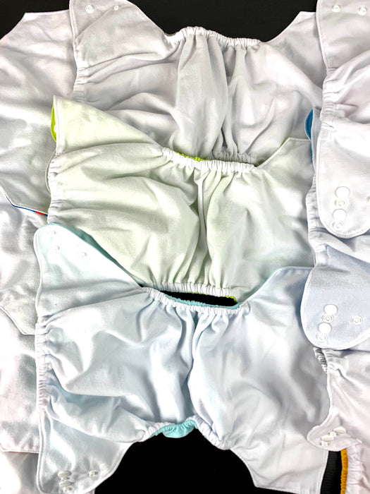 used Alva Baby One Size Adjustable Cloth Diapers