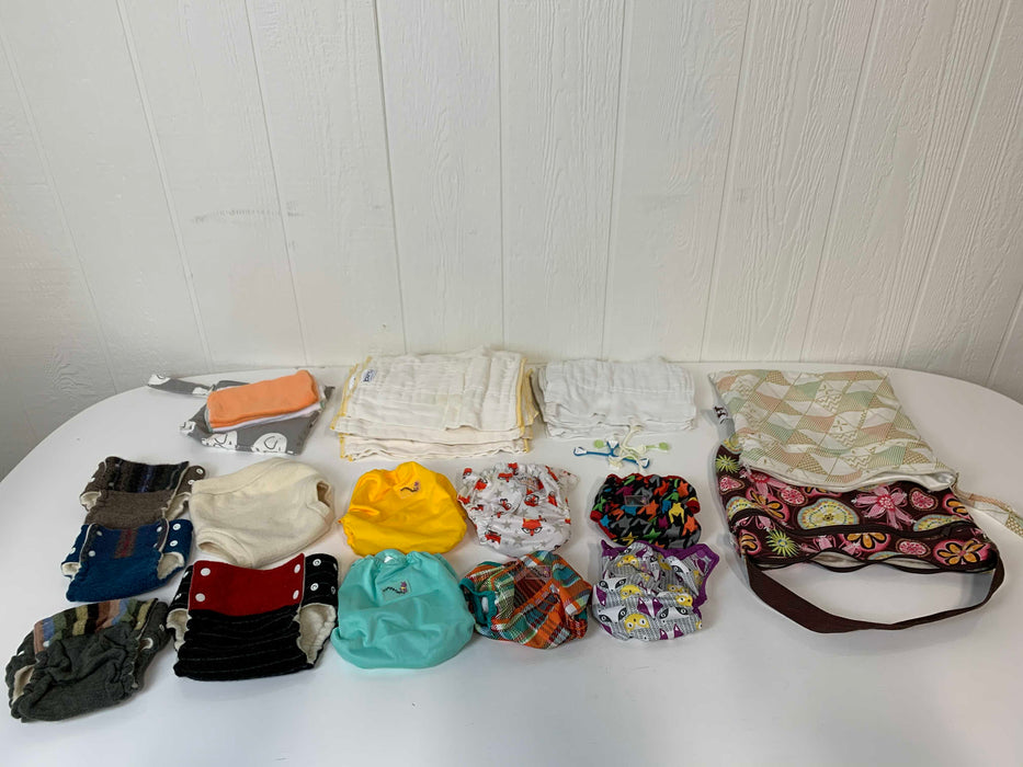 used BUNDLE Cloth Diapers
