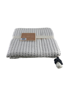 Shop Crane Baby Luxe Baby Blanket, White and Black Stitched Stripe at Goodbuygears