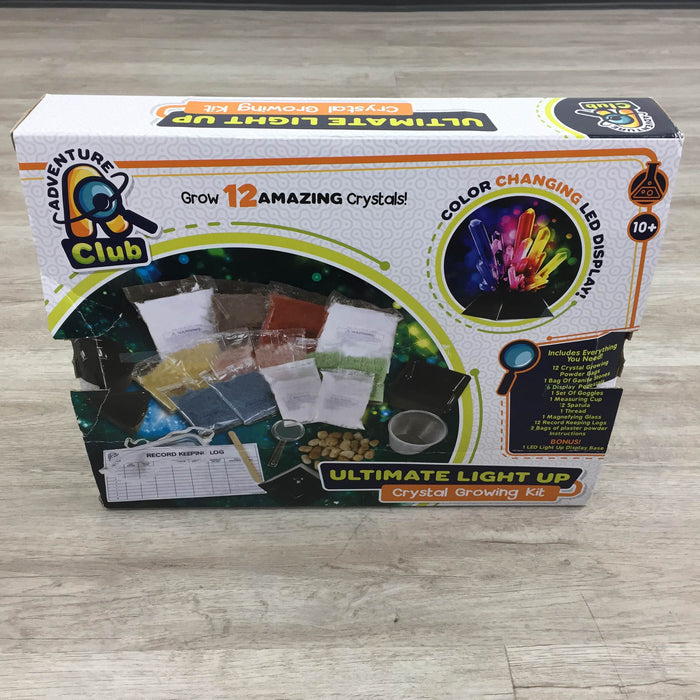 used Adventure Club Ultimate Light-Up Crystal Growing Kit