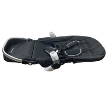 Shop Mockingbird 2nd Seat Kit with Extendable Canopy, Black, Watercolor Drops, Silver with Penny Leather at Goodbuygears