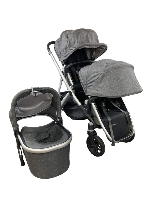 Shop UPPAbaby VISTA V2 Double Stroller, 2020, Jordan (Charcoal Melange) at Goodbuygears