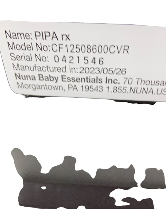 Shop Nuna PIPA rx Infant Car Seat, Caviar, 2023 at Goodbuygears