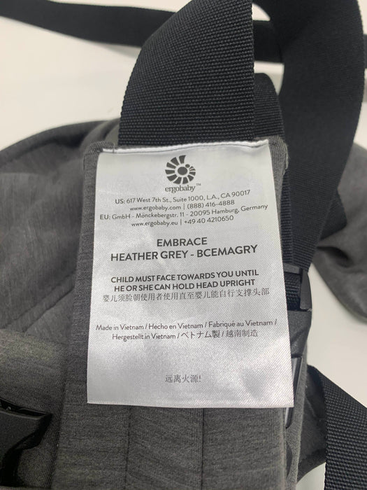 Shop Ergobaby Embrace Baby Carrier, Heather grey, Knit at Goodbuygears