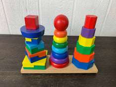 used Melissa & Doug Geometric Stacker