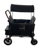 used Wonderfold W2 Luxe Multifunctional Double Stroller Wagon, 2022, Charcoal Black