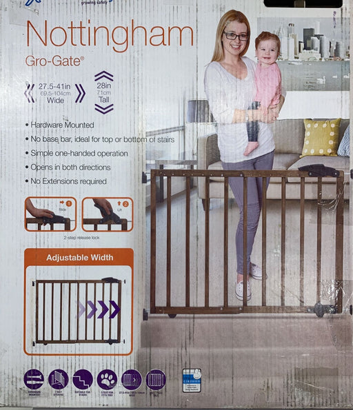 Shop Dreambaby Nottingham Wooden Walk Through Gro-Gate, Driftwood Grey at Goodbuygears