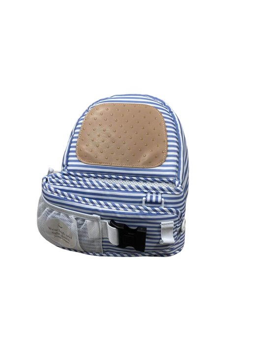 Shop TushBaby Hip Baby Carrier, Blue stripe at Goodbuygears