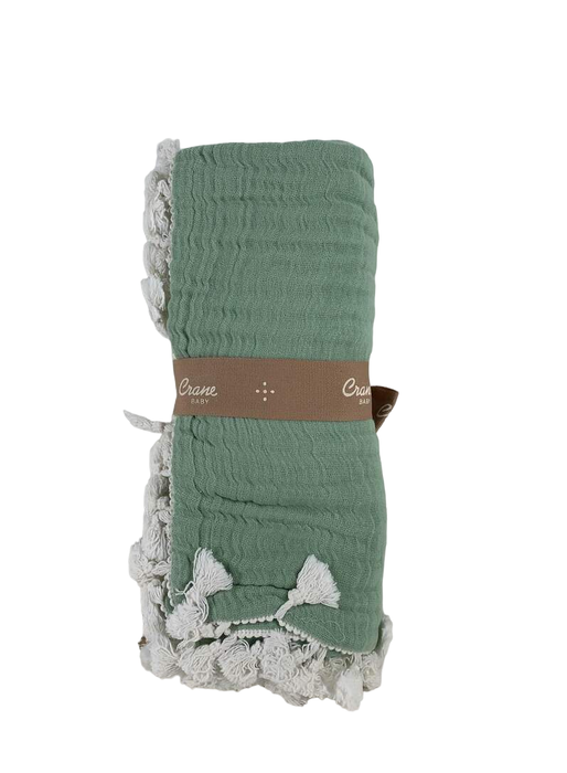 Shop Crane Baby 6 Layer Muslin Blanket, Evergreen at Goodbuygears