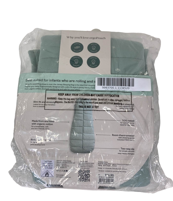 Shop ErgoPouch Jersey Sleeping Bag 2.5 TOG, Sage, 3-12 months at Goodbuygears