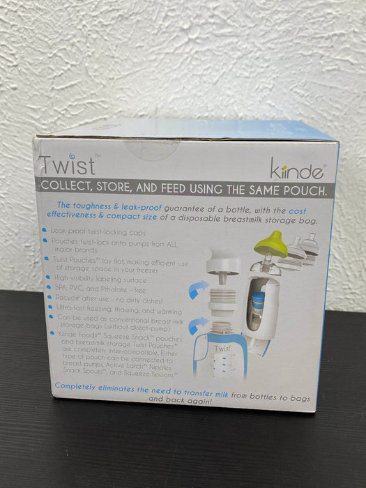 secondhand Kiinde Twist Pouches, 6oz, 40 Pack