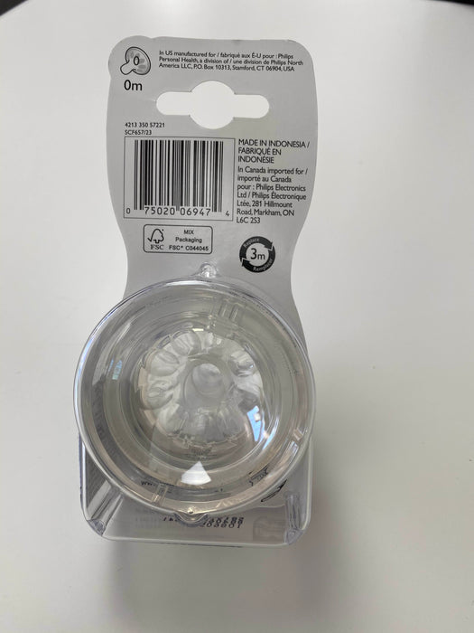 secondhand Philips Avent Natural Baby Bottle Nipple - Newborn 0M+ - 2pk