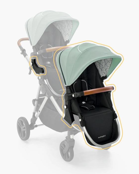 Shop Mockingbird 2nd Seat Kit 2.0, Silver with Penny Leather, Sage, Watercolor Drops at Goodbuygears