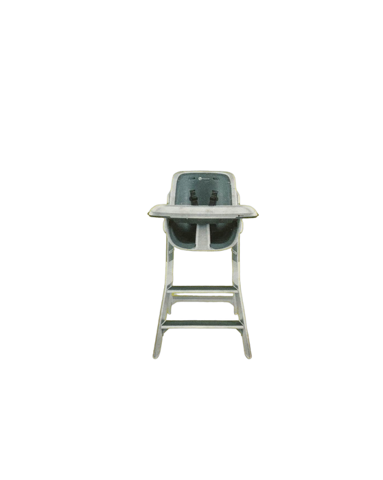used 4moms High Chair, White/Grey