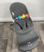 Shop BabyBjorn Bouncer Bliss, Black Cotton Classic Quilt with Toy Bar at Goodbuygears