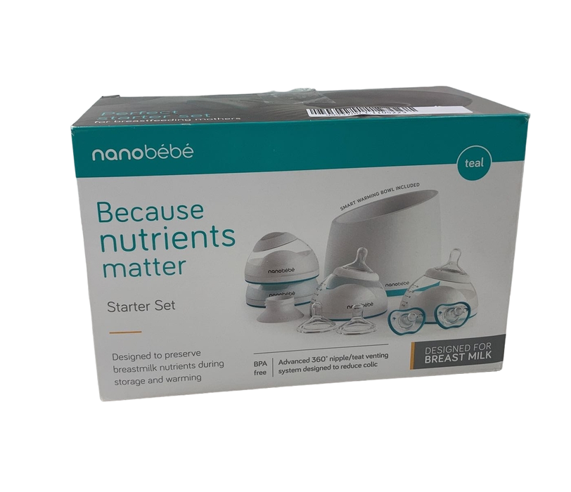 Shop Nanobébé Breastmilk Bottle Starter Set, Teal at Goodbuygears