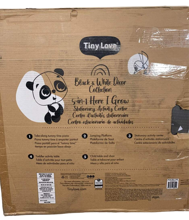 Shop Tiny Love 5-in-1 Stationary Activity Center, Black & White at Goodbuygears