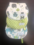 used The Posh Pea Boutique Burp Cloths, Set Of 3