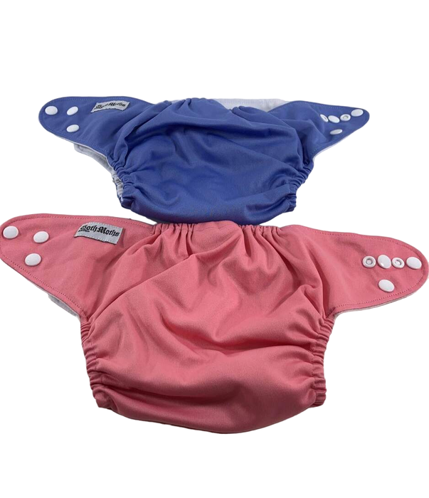 used Goth Mother One Size Cloth Diapers, 2 Pack