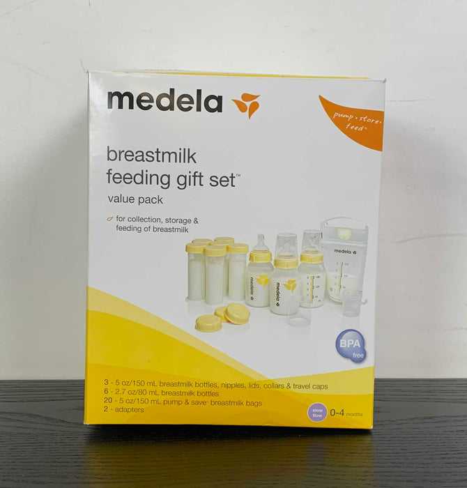 used Medela Breast Milk Feeding Gift Set