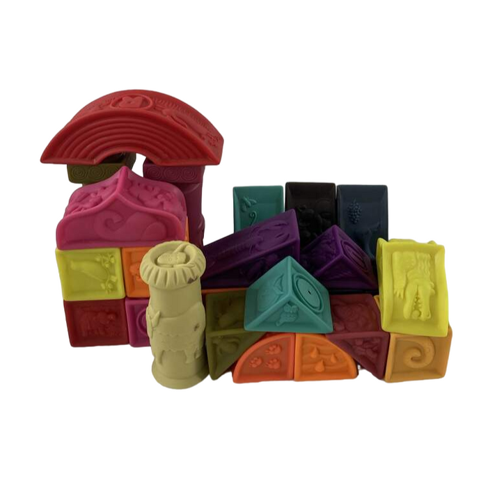 used B. toys Elemenosqueeze Blocks