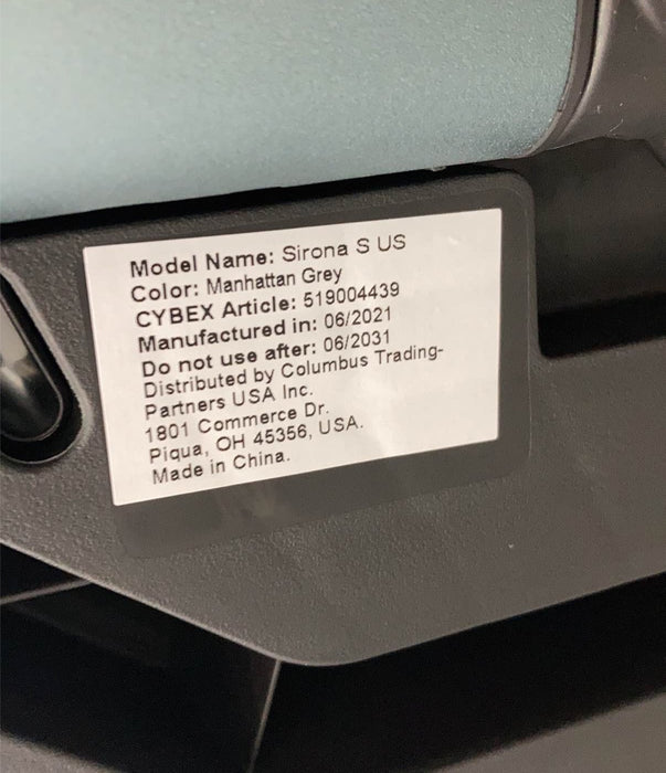 Shop Cybex Sirona S With SensorSafe Convertible Car Seat, 2021, Manhattan Grey at Goodbuygears