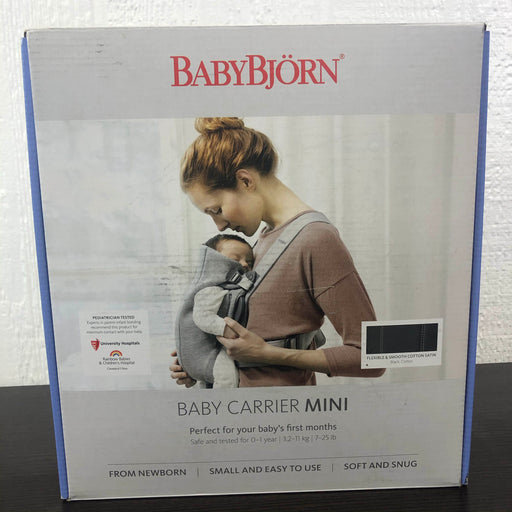 Shop BabyBjorn Baby Carrier Mini, Black, Cotton at Goodbuygears