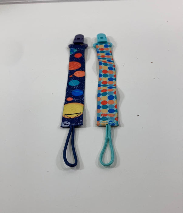 used Nuby Pacifier Clips, 2 Pack