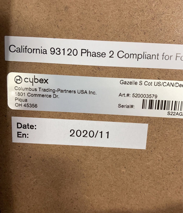 used Cybex Gazelle Cot