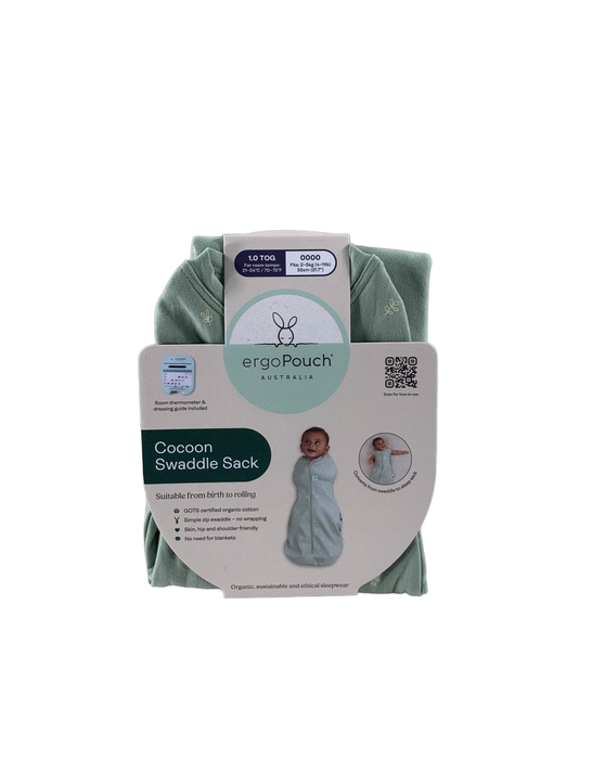 Shop ErgoPouch Cocoon Swaddle Bag, 1.0 TOG, 0000, Sage at Goodbuygears