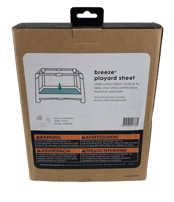 Shop 4moms Breeze Playard Sheet Bundle, 2Pack, White & Grey at Goodbuygears