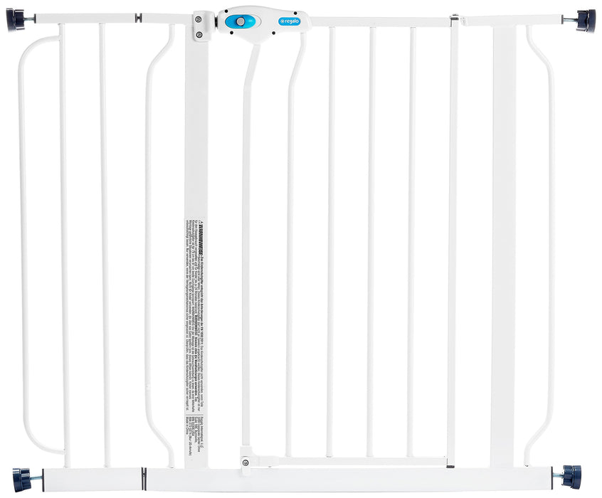 Regalo Easy Step 38.5-Inch Extra Wide Walk Thru Baby Gate, White