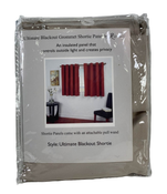 Shop Ricardo Trading Ultimate Grommet Shorty Blackout Panel Curtain, 56"x54", Putty at Goodbuygears