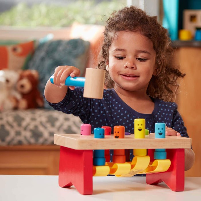 Melissa & Doug Deluxe Pounding Bench, Set of 2