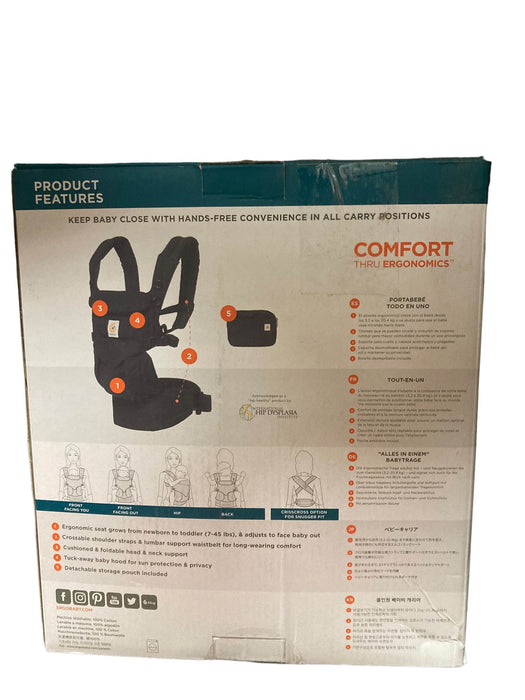Shop Ergobaby Omni 360 Cotton Baby Carrier, Pure Black at Goodbuygears