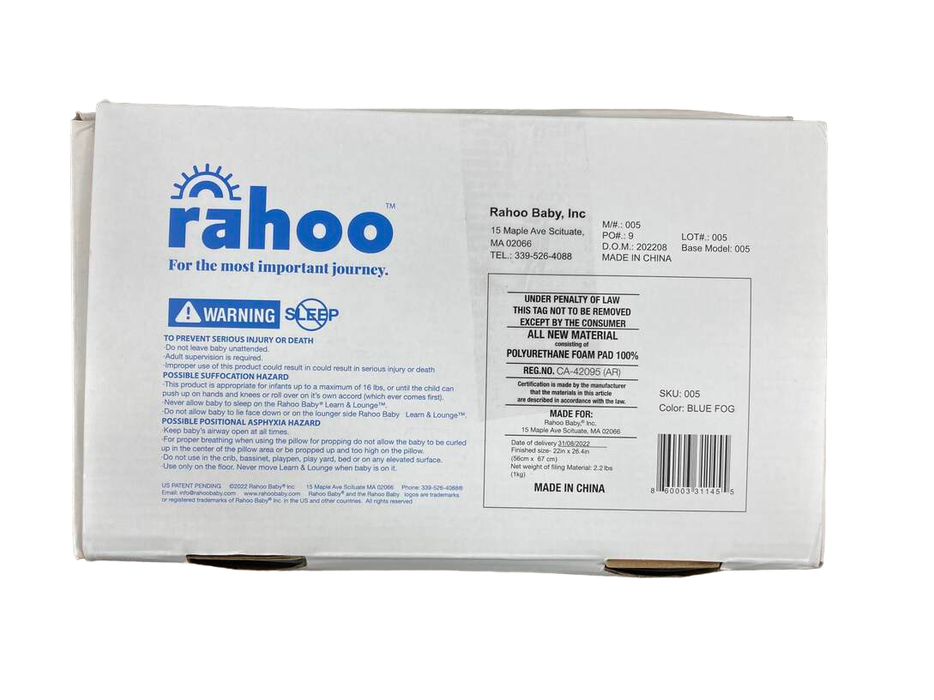 Shop Rahoo Baby Learn & Lounge 3-in-1 Newborn Lounger, Blue Fog at Goodbuygears