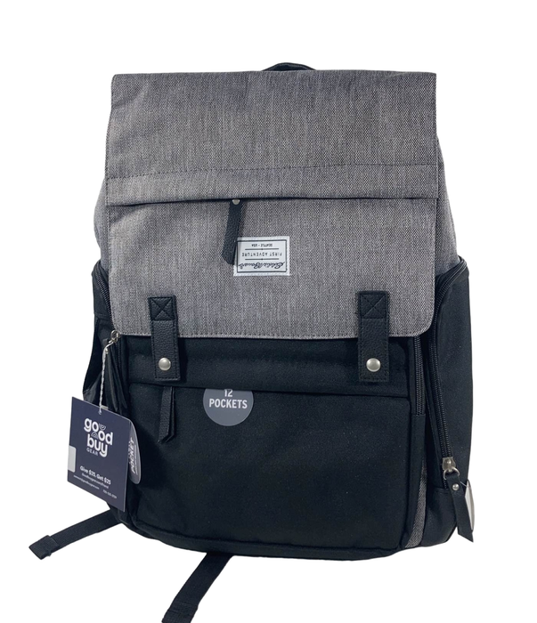 Shop Eddie Bauer Cascade Backpack Diaper Bag, Black/Grey at Goodbuygears
