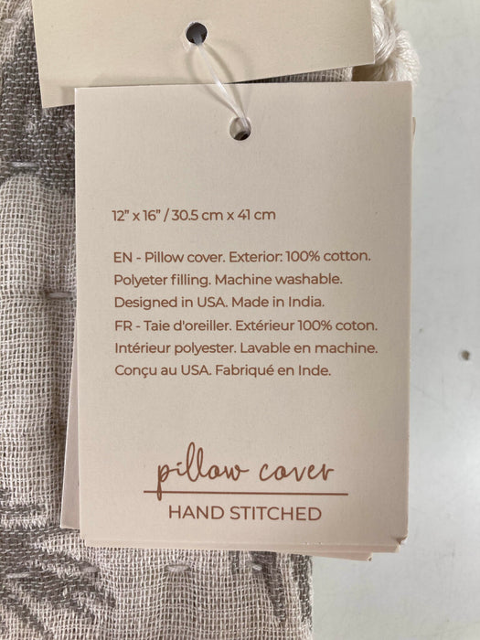 Shop Crane Baby Cotton Muslin Jacquards Pillow, Grey Feather at Goodbuygears