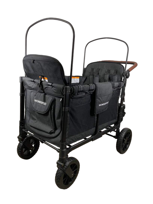 Shop Wonderfold W4 Luxe Quad Stroller Wagon, 2023, Volcanic Black at Goodbuygears