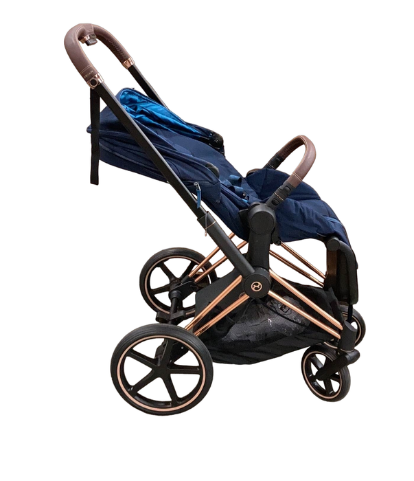 Shop Cybex PRIAM Stroller, Rosegold, Nautical Blue, 2022 at Goodbuygears