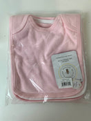 used Burt’s Bees Baby Bibs, 4-Pack Lap-Shoulder Drool Cloths, Pink/White