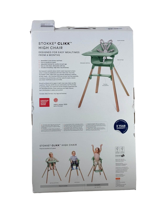 Shop Stokke Clikk High Chair, Black Natural at Goodbuygears